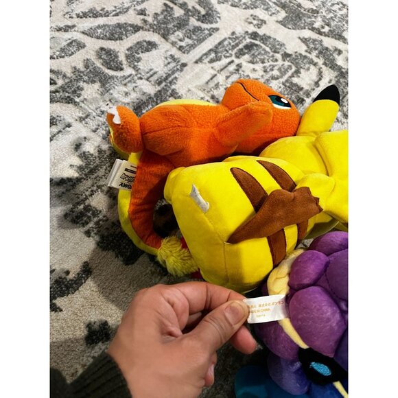 Tomy Pokemon Plush Toy Figures, Pikachu, Charmander, Minun, Cosmog - Picture 6 of 6
